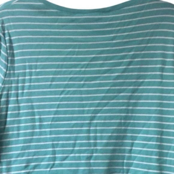 Sonoma ~ Vintage ~ Women’s ~ Top ~  Large ~ Blouse ~ Green & White ~ Striped - Picture 7 of 16